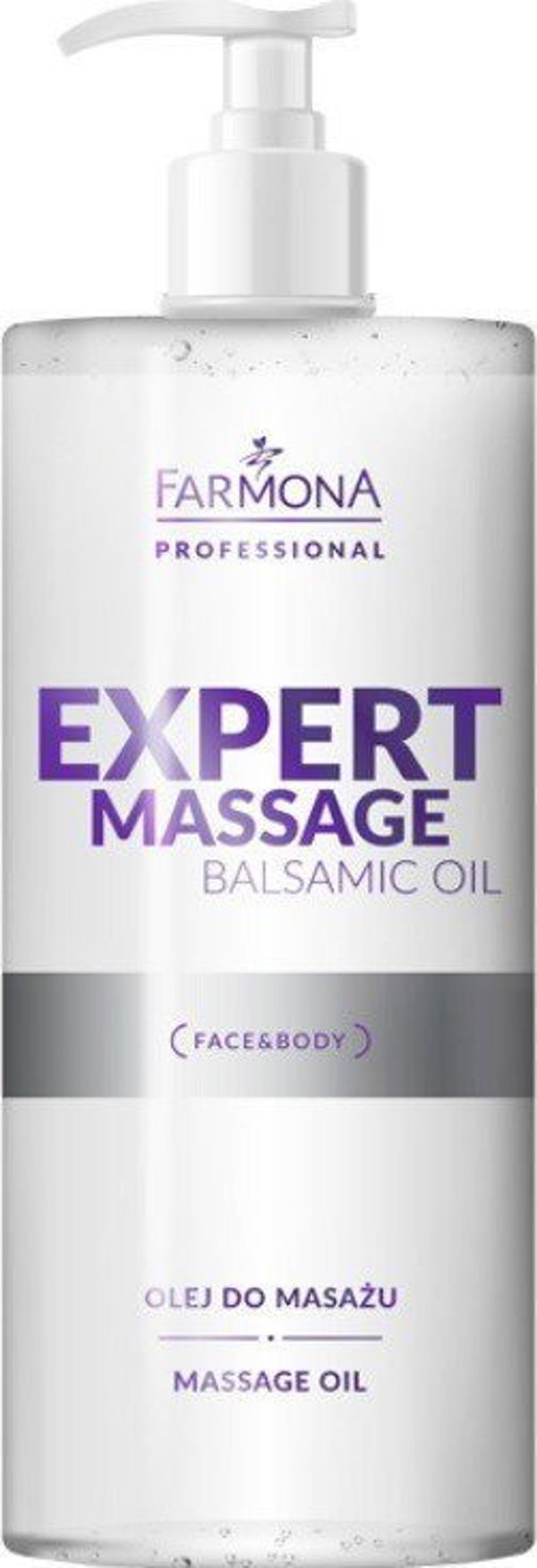Farmona Expert Massage Βάλσαμικό Λάδι Μασάζ για Πρόσωπο & Σώμα, Χαλαρωτικό, Χωρίς Paraben, με Αντλία, 500ml
