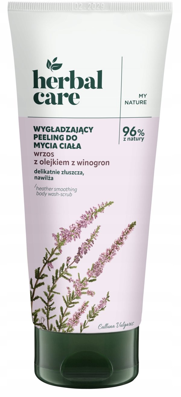 FARMONA Herbal Care Απαλός Απολεπιστικός Αφρός Σώματος Μολόχα με Λάδι Σταφυλιού 200ml