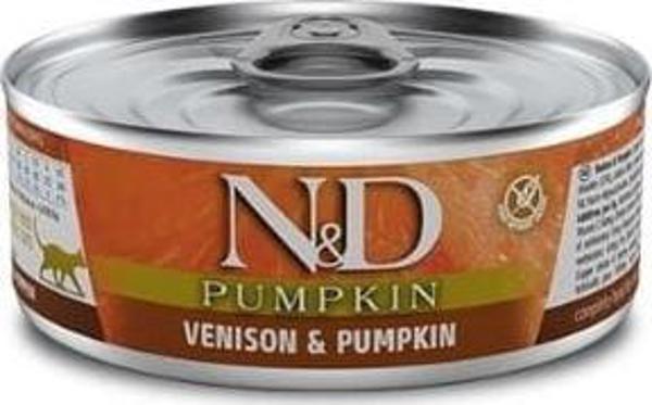 Farmina FARMINA N&D CAT VENISON & PUMPKIN - mokra karma dla kota - puszka 80g