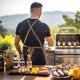 Ποδιά Κουζίνας για Μαγείρεμα και Ψήσιμο Δετή Ανδρική ORION 68 x 74 cm