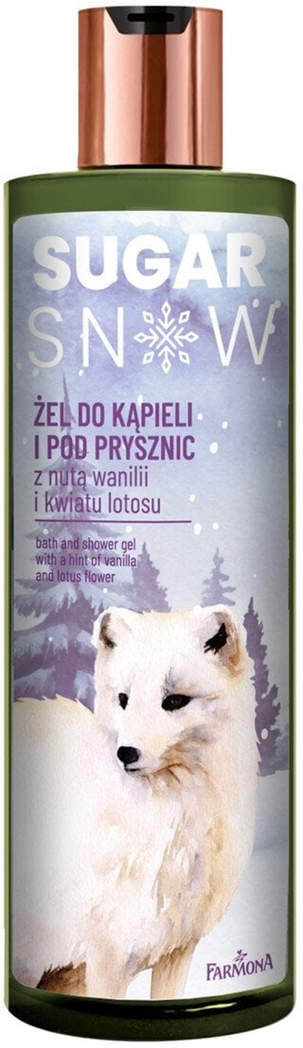 Farmona Sugar Snow Ζελ για μπάνιο και ντους με άρωμα βανίλιας και λωτού 400ml