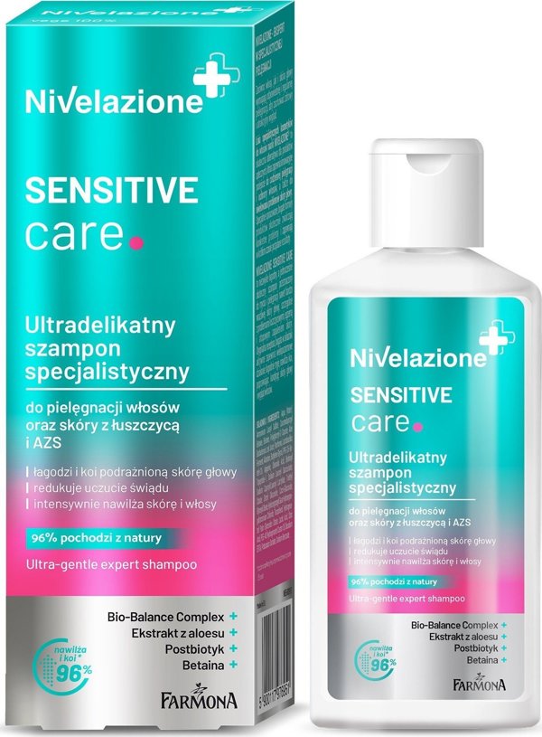 Farmona Farmona Nivelazione+ Υπερευαίσθητο Ειδικό Σαμπουάν Sensitive Care για μαλλιά και δέρμα με ψωρίαση και ατοπική δερματίτιδα 100ml
