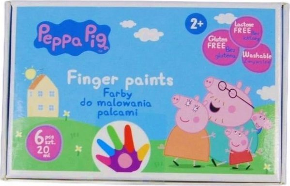 Χρώματα δακτυλοζωγραφικής Peppa Pig 6 χρωμάτων ASTRA