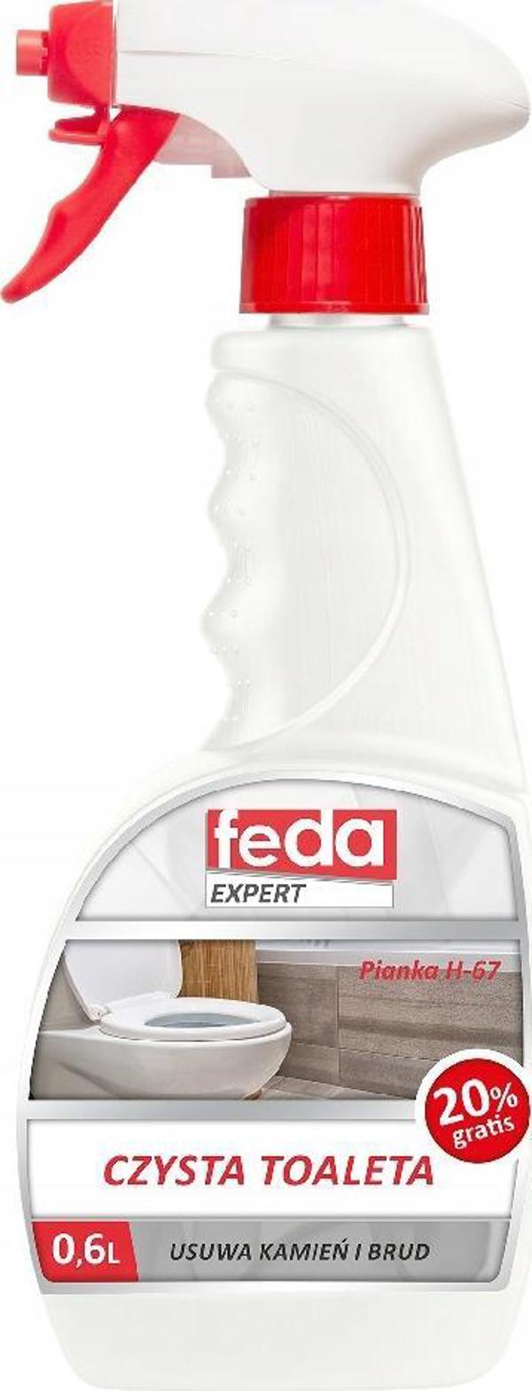 Feda Υγρό Καθαριστικό Τουαλέτας WC 600ml Για Πλύσιμο Καθαρισμό Καθαρή Τουαλέτα Feda