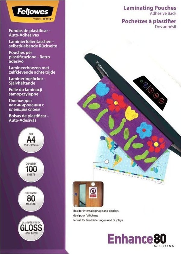 Fellowes Fellowes Φάκελοι αυτοκόλλητοι Peel and stick, 80 μικρά, A4 - 5302202