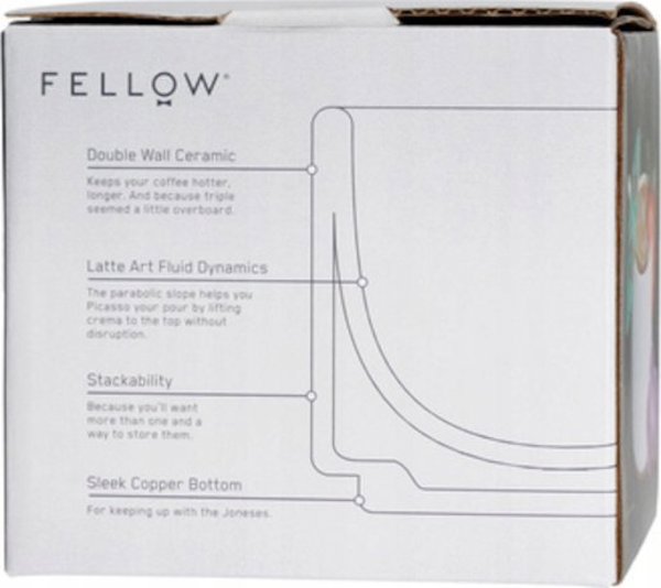 Fellow Fellow Monty Cappuccino - Λευκή κούπα 190 ml