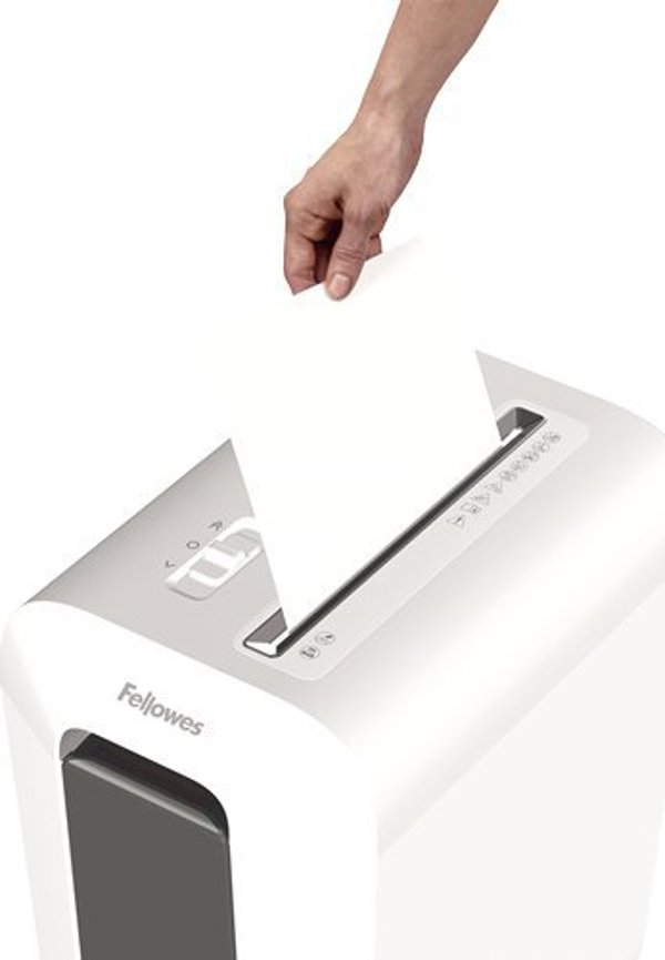 Fellowes LX Series LX65 καταστροφέας Τεμαχισμός με κοπή σωματιδίων Λευκό