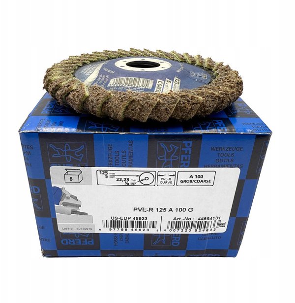 Δίσκος λείανσης τσόχας PFERD Curve PVL-R 125 A 100 G