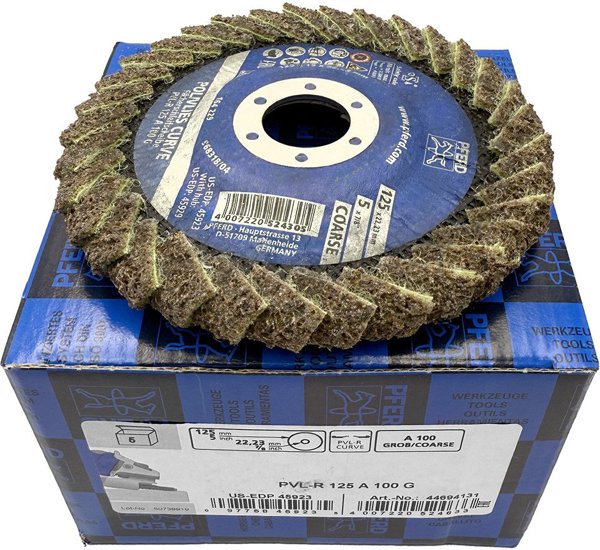 Δίσκος λείανσης τσόχας PFERD Curve PVL-R 125 A 100 G
