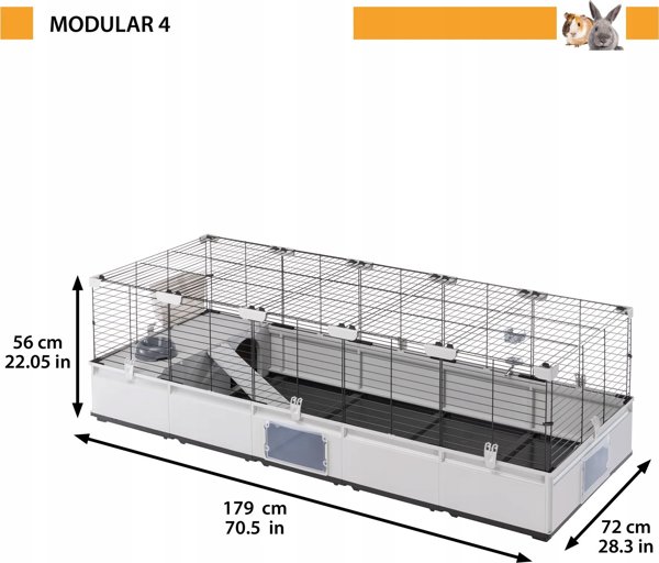 Ferplast FERPLAST MODULAR 4 CAGE 179x72x56 cm 13924719 8010690214269