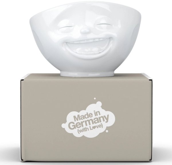 FiftyEight Μπολ Γελώντας 500ml - Λεβάντα, Πορσελάνινο Μπολ Σερβιρίσματος με Ανάγλυφη Έκφραση