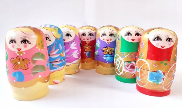 Figurka Adar Figurka Matrioszka 5w1 ADAR mix cena za 1 szt