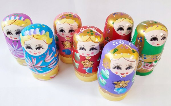 Figurka Adar Figurka Matrioszka 5w1 ADAR mix cena za 1 szt