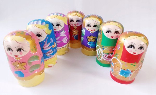 Figurka Adar Figurka Matrioszka 5w1 ADAR mix cena za 1 szt