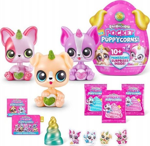 Φιγούρα Spin Master RAINBOCORNS με αξεσουάρ Pocket Puppycorn, 1η σειρά 10 αξεσουάρ, 9284