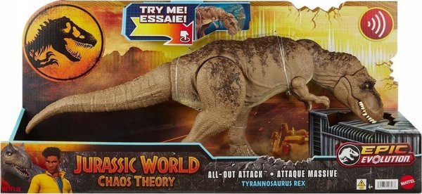 Φιγούρα MATTEL MATTEL Jurassic World All-Out Attack Tyrannosaurus Rex, φιγούρα παιχνιδιού