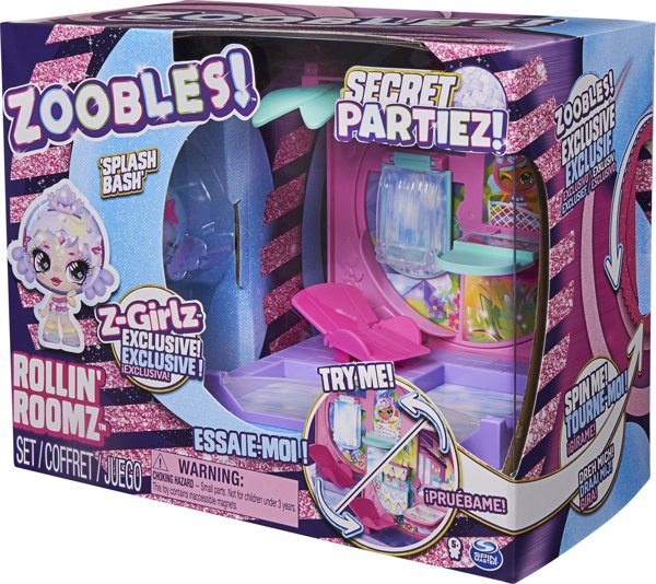 Φιγούρα Spin Master ZOOBLES playset, 2η σειρά Secret Partiez Splash Bash, 6064355