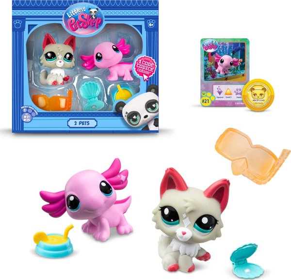 Φιγούρα Inne LITTLEST PET SHOP ΔΙΠΛΟ ΠΑΚΕΤΟ 2 φιγούρες ΣΚΥΛΑΚΙΑ ζωάκια για ΣΥΛΛΟΓΗ συλλογή
