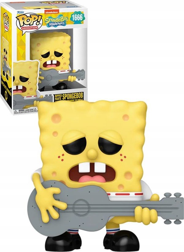 Φιγούρα XXX_Funko POP! Βινύλιο Φιγούρα: Μπομπ Σφουγγαράκης με Κιθάρα