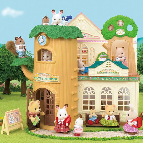 Φιγούρα EPOCH Sylvanian Families Αγροτικό σχολείο στο δέντρο - 5105