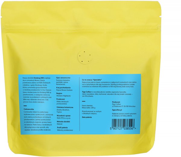 Figa Coffee - καφές σε κόκκους Papua Nowa Gwinea Kindeng Mill Community Select Natural Filter 250 g