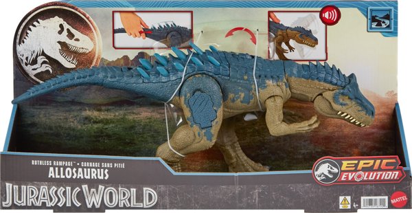 Φιγούρα MATTEL Jurassic World Allosaurus με ήχο HRX50