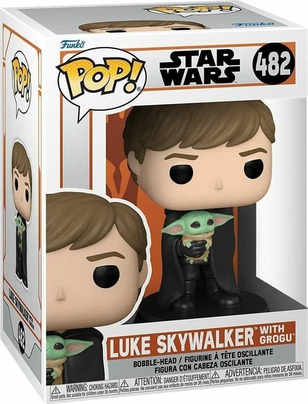 Funko Pop Φιγούρα Funko POP! Star Wars The Mandalorian Luke Skywalker With Grogu Vinyl Figure 482 58290