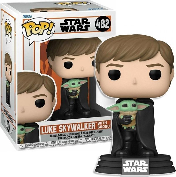 Funko Pop Φιγούρα Funko POP! Star Wars The Mandalorian Luke Skywalker With Grogu Vinyl Figure 482 58290