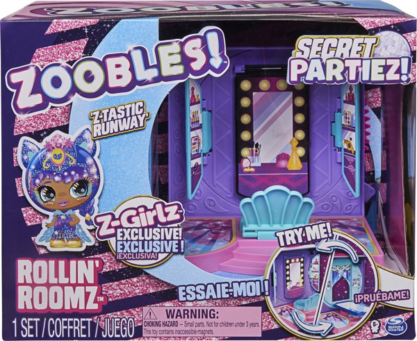 Spin Master ZOOBLES playset figure, Secret Partiez Rollin' Runway σειράς 2, 6064356