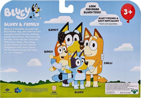 Σετ 4 φιγούρες Bingo Bandit Bluey & Family