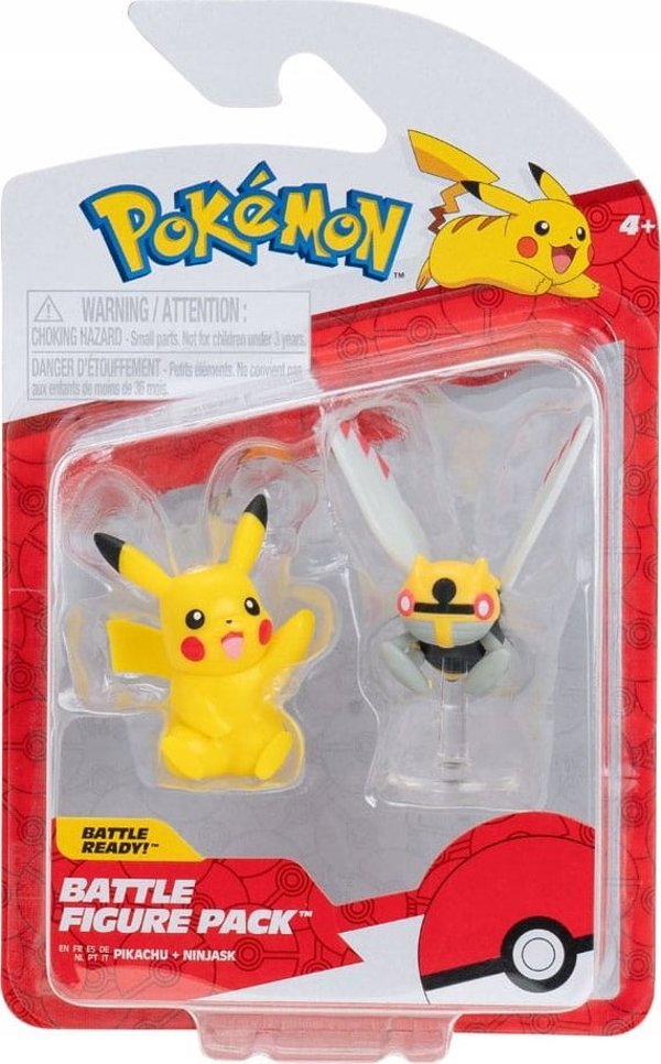 Pokemon Battle Figure Φιγούρα Ninjask Και Pikachu, Παιχνίδι Για Αγόρια Από 4 Ετών