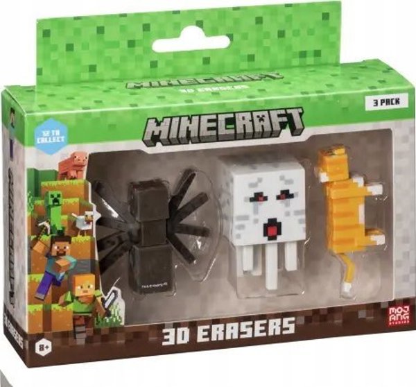 Figurka Memorysolution *****MINECRAFT 3D Erasers 3pack ver.A 10913