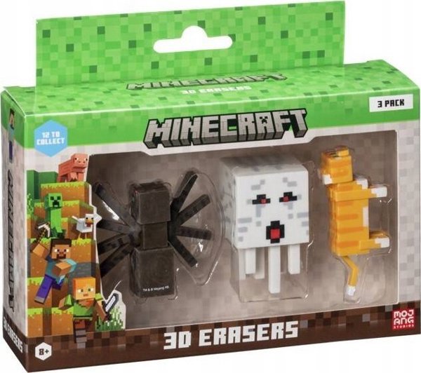 Figurka Memorysolution *****MINECRAFT 3D Erasers 3pack ver.A 10913