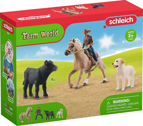 Φιγούρα Schleich Schleich Farm World ιππασία δυτικού τύπου, φιγούρα παιχνιδιού