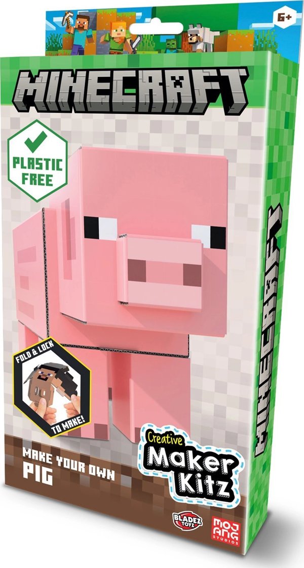 Mega Creative Minecraft Φιγούρα Bladez Γουρουνάκι MC85845 - Κατασκευάσιμη Φιγούρα