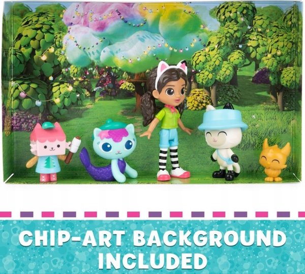 Σετ φιγούρων Polly Pocket Gabi's Dollhouse Camping με φίλους
