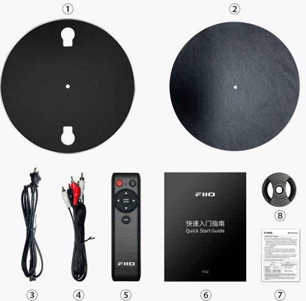 FiiO TT13 BT - μαύρο - Αυτόματο πικάπ με τηλεχειριστήριο και Bluetooth