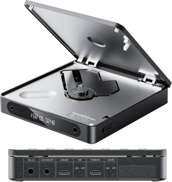 FiiO DM13 ΦΟΡΗΤΗ ΣΥΣΚΕΥΗ ΑΝΑΠΑΡΑΓΩΓΗΣ CD 3750mAh ΙΣΟΡΡΟΠΗΜΕΝΗ 4.4mm LCD ΜΑΥΡΟ