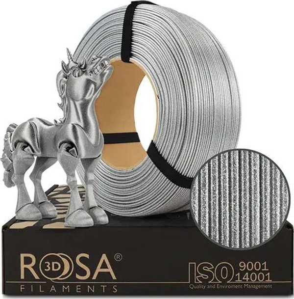 Νήμα Rosa3D ReFill PLA Galaxy 1,75mm Λαμπερό Ασημί 1kg
