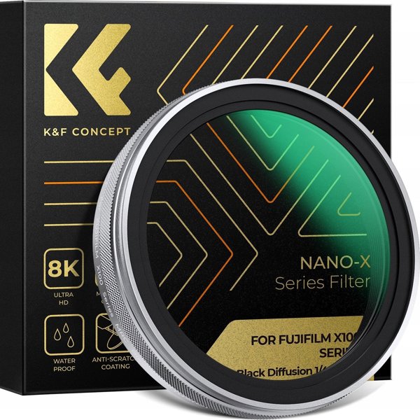 Φίλτρο Kf Φίλτρο Διάχυσης Black Diffusion 1/4 Nano-x K&f Concept Για Fujifilm X100 X100s X100vi X100f / Kf01.2704
