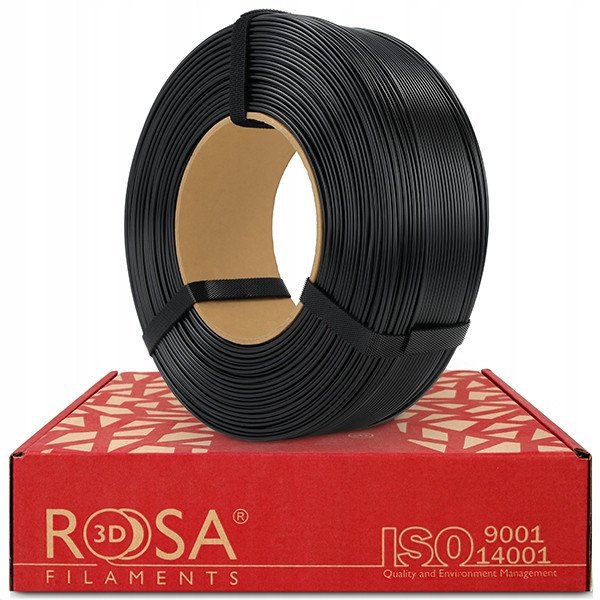Νήμα ASA μαύρο 1 75 mm 1 kg πακέτο αναπλήρωσης Rosa3D