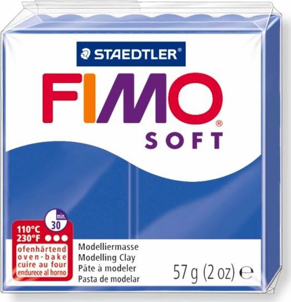 Fimo Θερμοσκληρυνόμενος Πηλός Soft, Μπλε, 57g