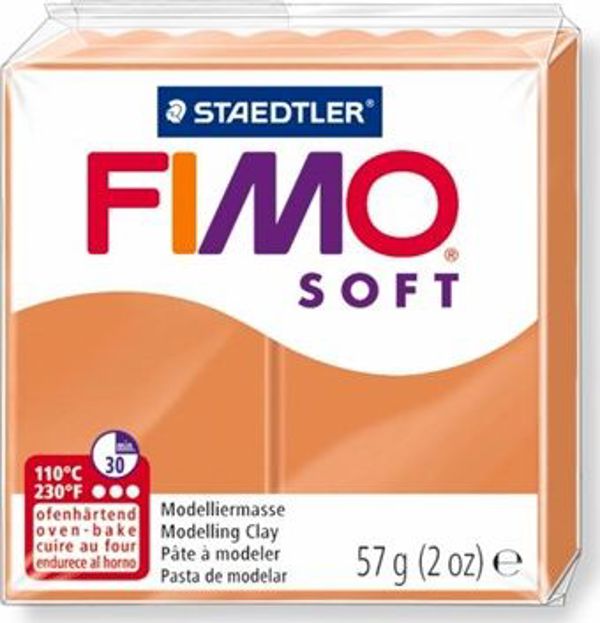 Fimo Soft Θερμοσκληρυνόμενος Πηλός Μοντελισμού, Χρώμα Κονιάκ, 57g