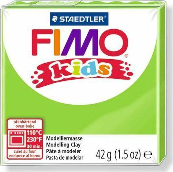 Fimo Πηλός θερμοσκληρυνόμενος Kids ανοιχτό πράσινο 42g