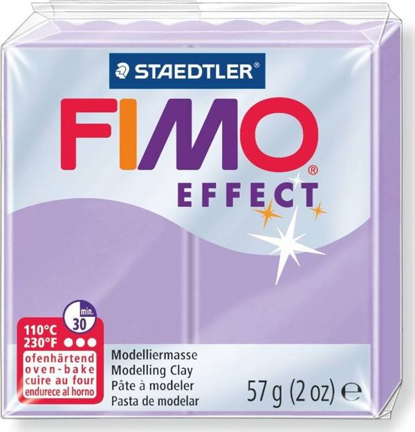 Fimo Θερμοσκληρυνόμενη Πλαστελίνη Effect Παστέλ Λιλά, 57g