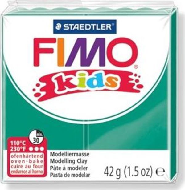 Fimo Πηλός θερμοσκληρυνόμενος για παιδιά πράσινος 42g