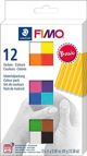 Fimo Πηλός Μοντελοποίησης Basic, 12 Χρώματα, Σετ Δημιουργίας
