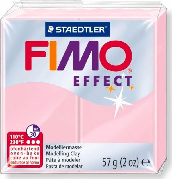 Fimo Πηλός Θερμοσκληρυνόμενος Effect, Ροζ Παστέλ, 57g