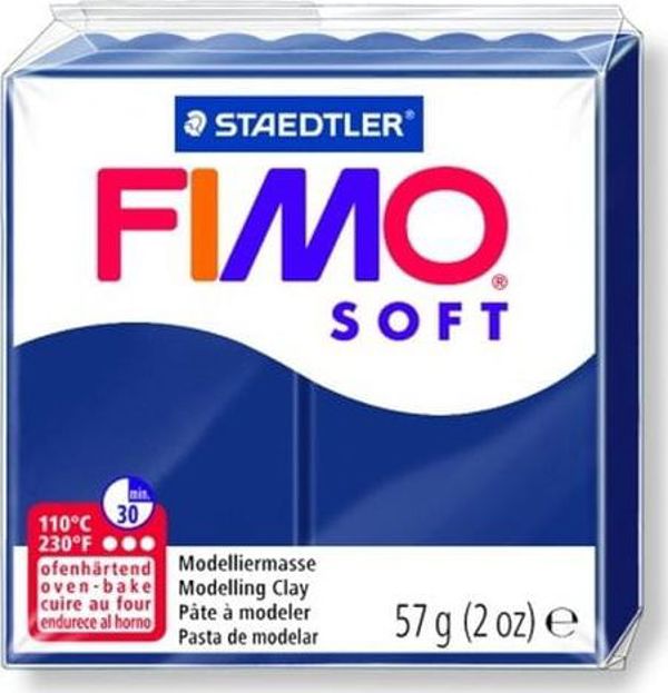 Fimo Θερμοσκληρυνόμενη Πλαστελίνη Soft, Μπλε Ναυτικό, 57g