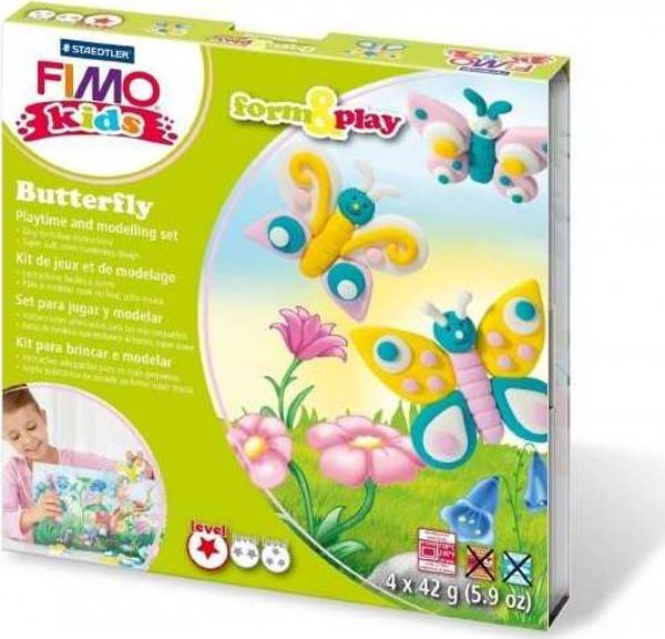 Fimo Σετ πλαστελίνης για παιδιά Πεταλούδες